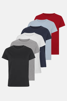 Basic T-shirts - Pakketilbud - Dame 6 stk. (PS5)