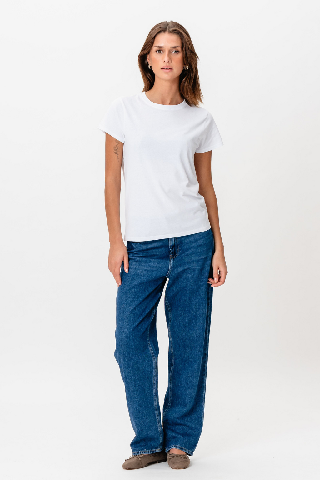 Basic T-shirt - Hvid