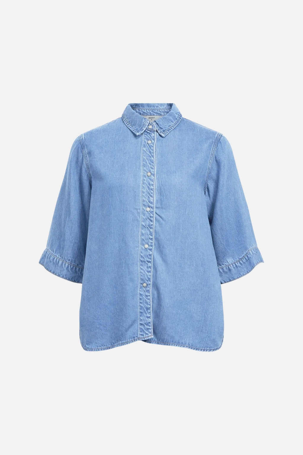 Frame Denim Top - Lyseblå Denim
