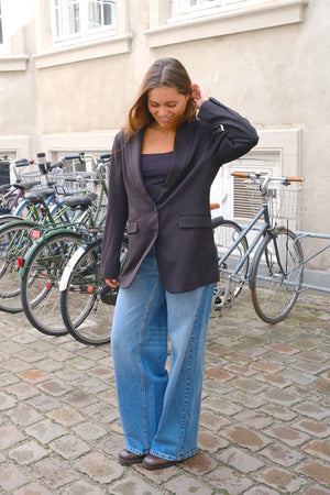 Klassisk fit Blazer - Sort