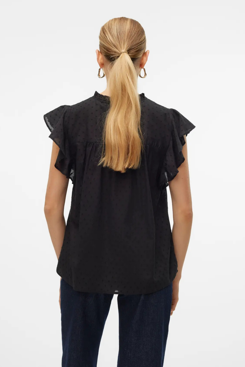 Trine Blonde Top - Sort