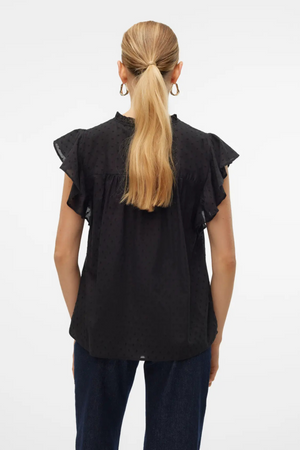 Trine Blonde Top - Sort