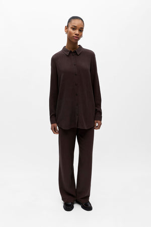 Sanne Skjorte - Seal Brown
