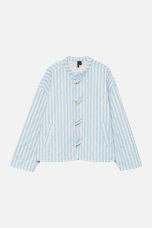 Siri Quiltet Jakke - Chambray Blå