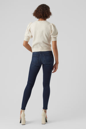 Doffy O-hals Pullover - Birch Melange