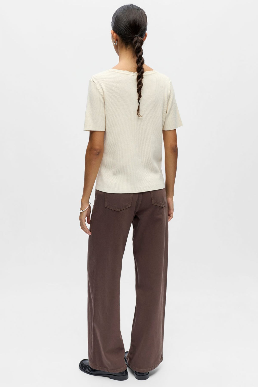 Kelly Re V-hals Cardigan - Birch - TEESHOPPEN