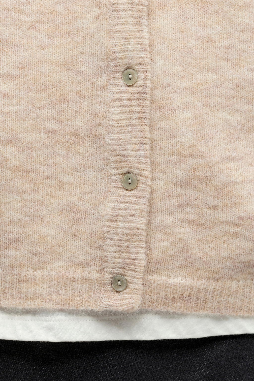 Agate Strik Cardigan - Humus Melange