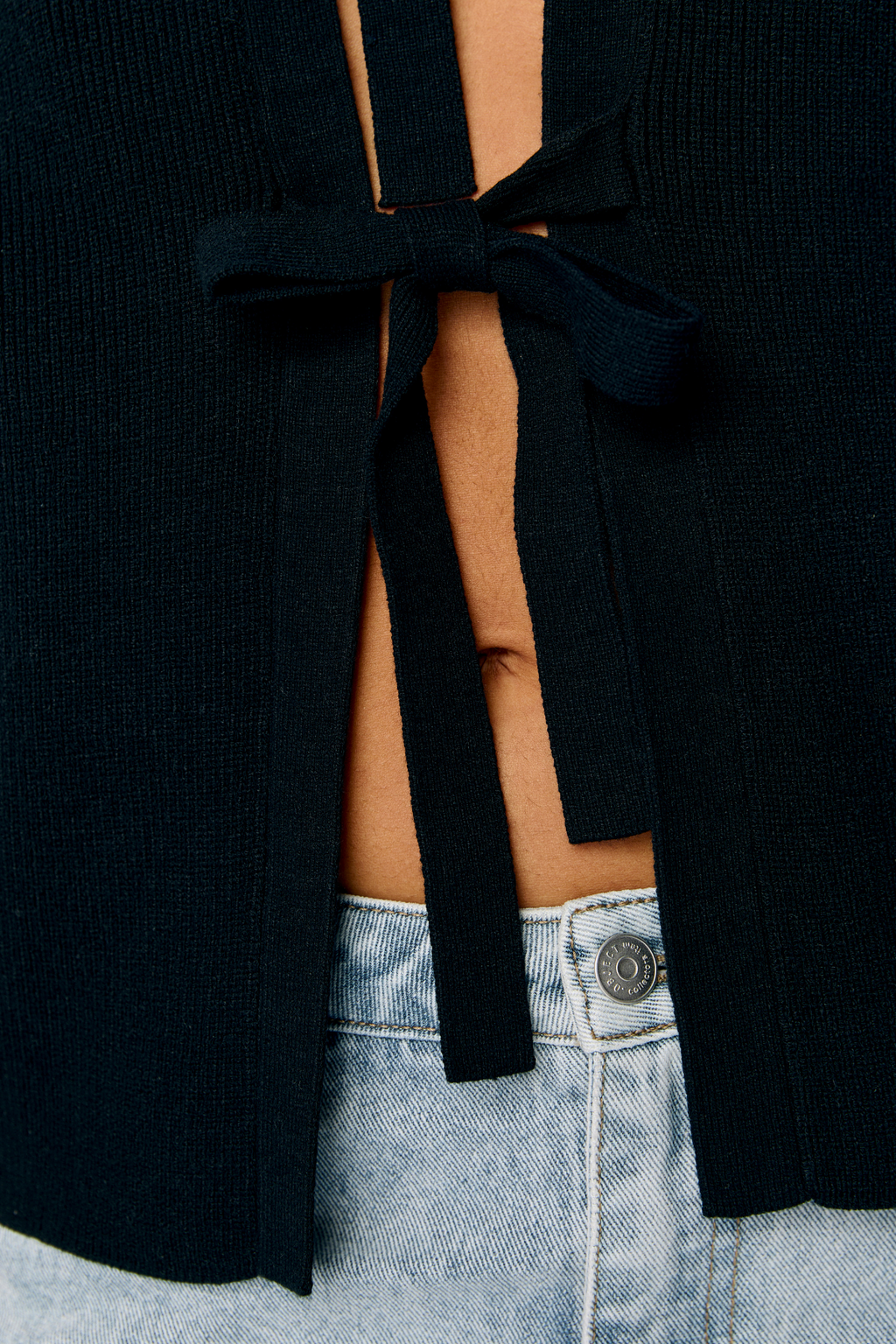 Julla Parvi 2/4 Strik Cardigan - Sort