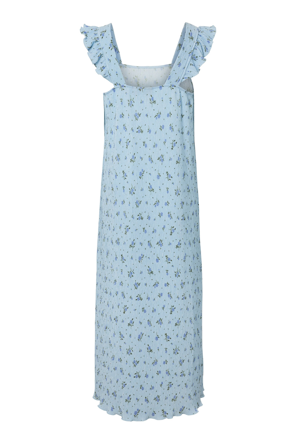 Flora Strop Kjole - Cashmere Blue