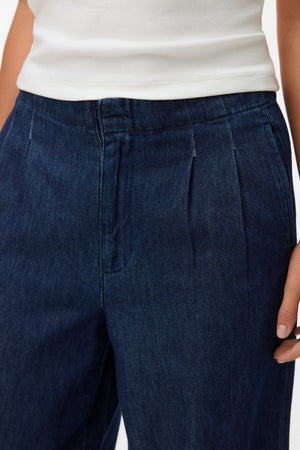 Rae Wide Jeans - Mørkeblå Denim