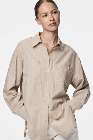 Melia Loose Shirt - Crockery