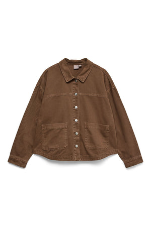 Jamie Denim Shacket Mix - Cocoa Brown: Vasket