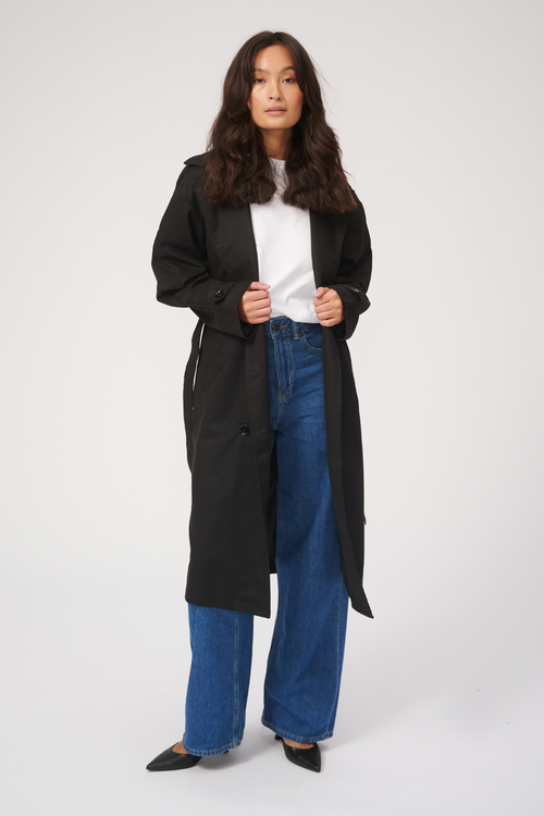 Linea trenchcoat - Sort - CD