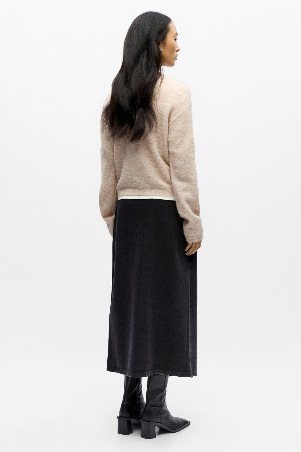 Agate Strik Cardigan - Humus Melange