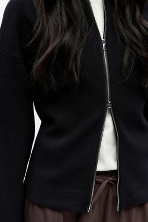 Reynard Strik Cardigan - Sort