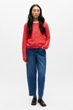 Agate Strik Cardigan - Poinsettia Melange