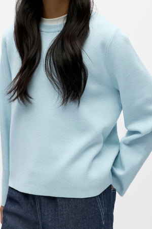 Reynard O-Neck Pullover - Vinterhimmel