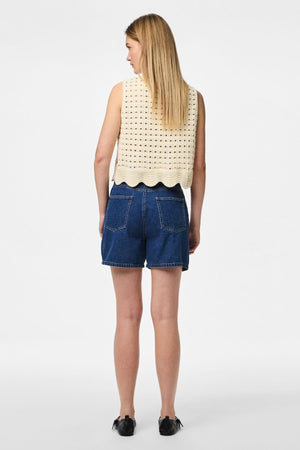 Abbi Shorts - Medium Blue Denim