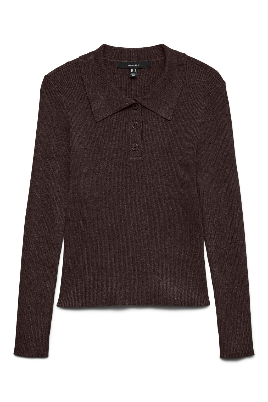 Siljerib Poloneck Pullover - Chocolate Torte