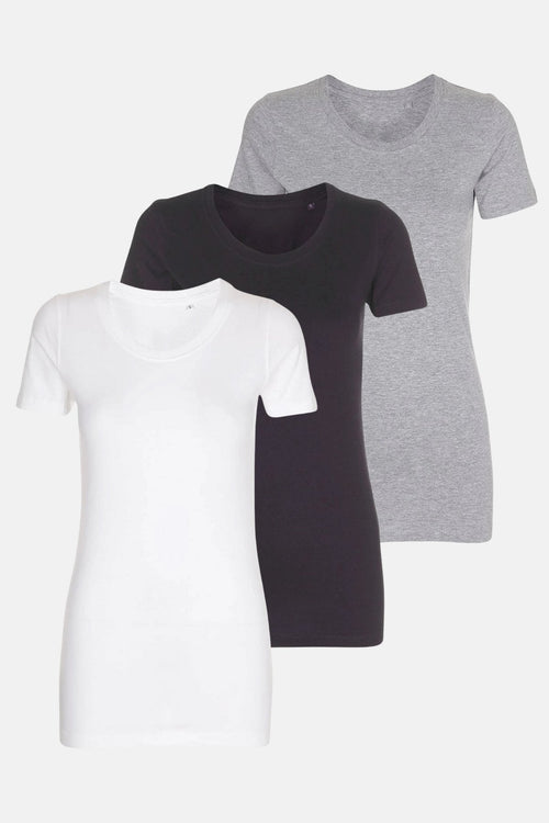 Fitted T-shirt - Package Deal (3 pcs.) - TeeShoppen Group™ - T-shirt - TeeShoppen