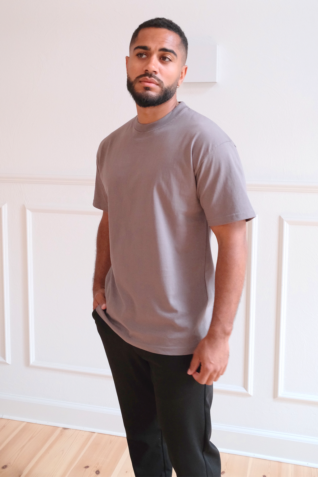 Heavy Boxfit Tee - Mørkegrå
