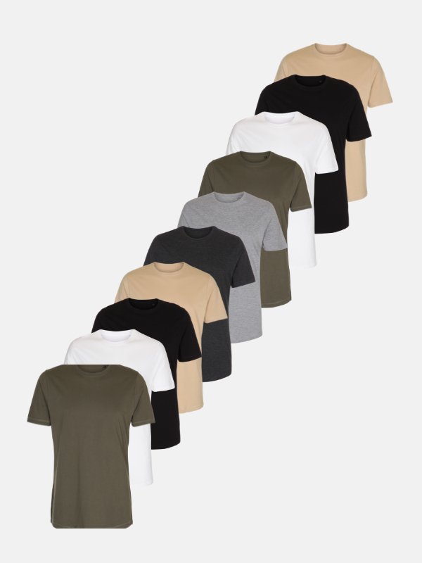 Long T-shirt - Pakketilbud (9 stk.)