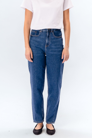 De Originale Performance Mom Jeans - Medium Blue Denim