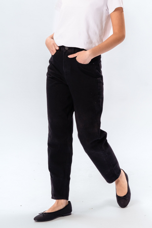 De Originale Performance Mom Jeans - Black Denim