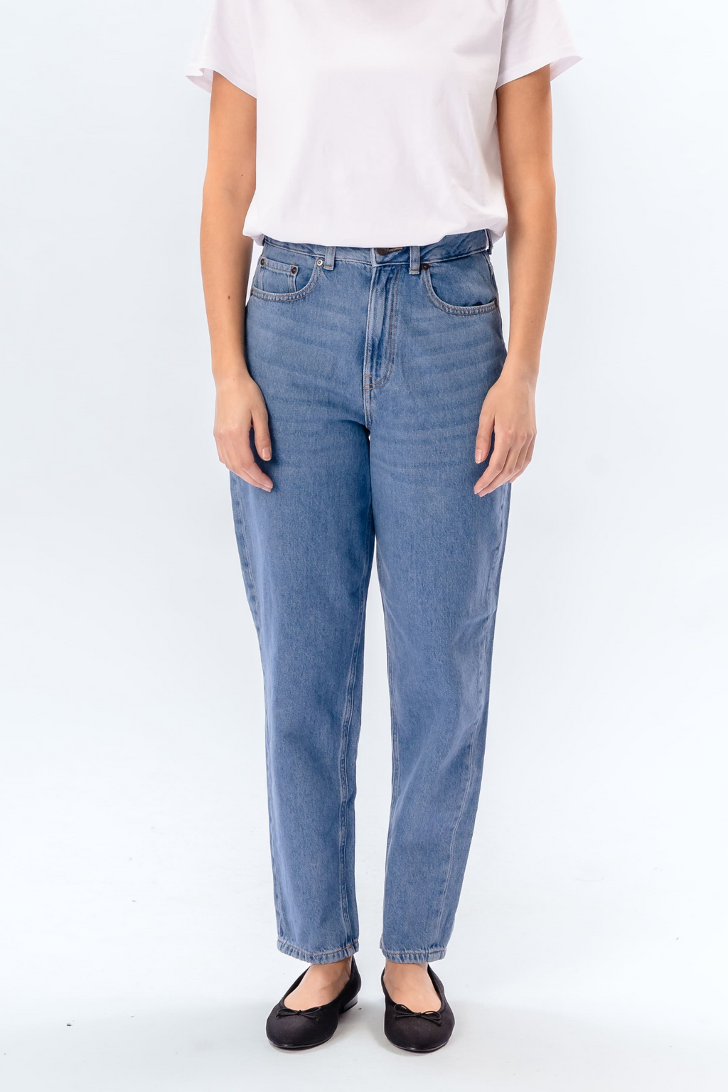 De Originale Performance Mom Jeans - Light Blue Denim