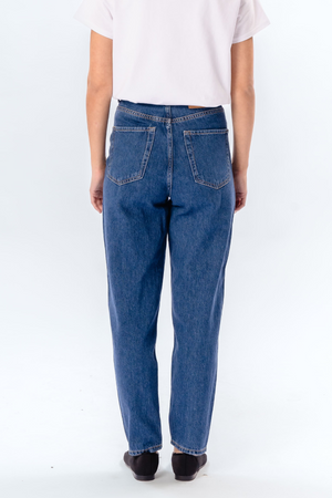 De Originale Performance Mom Jeans - Medium Blue Denim