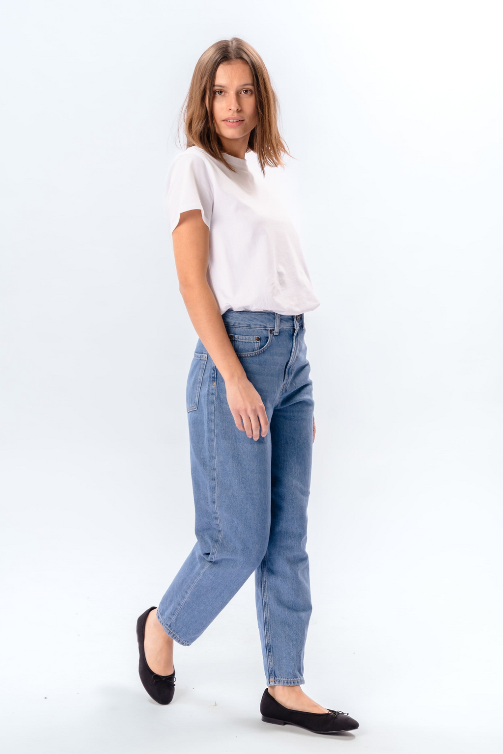 De Originale Performance Mom Jeans - Light Blue Denim