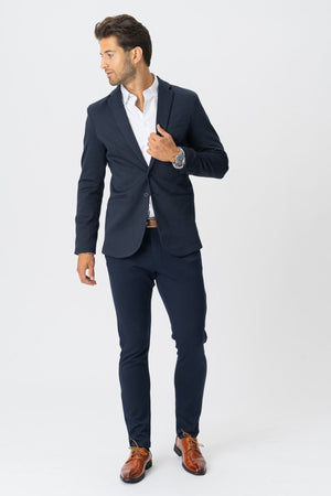 Det Originale Performance Jakkesæt (Navy) + Skjorte & Slips (V.I.P)