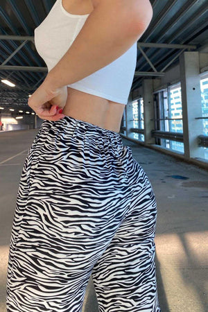 Zebra wide pants