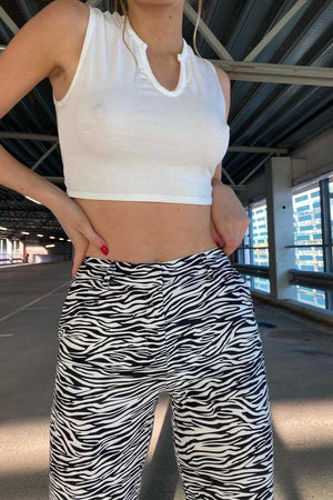 Zebra wide pants