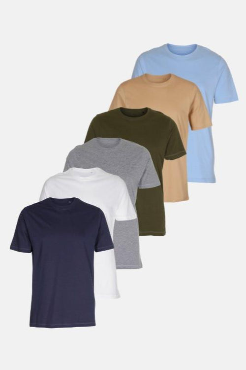 Organic Basic T-shirts – Package Deal (6 pcs.) - TeeShoppen Group™ - T-shirt - TeeShoppen