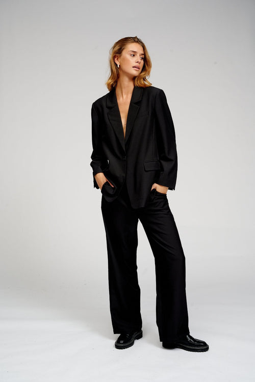 Oversized Suit (Black) - Package Deal - TeeShoppen Group™ - Suit - TeeShoppen