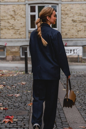 Oversized Suit - Navy Pinstripe (V.I.P)