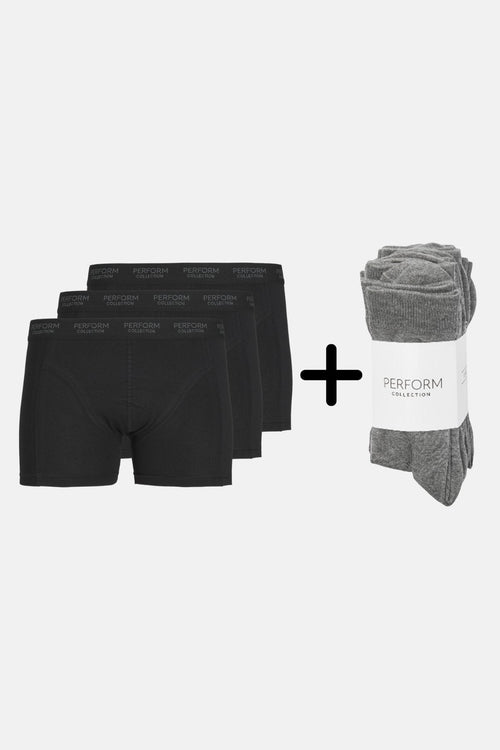 Performance Trunks (3-pack) & Performance Socks (10 pcs) - Package Deal - TeeShoppen Group™ - Underwear - TeeShoppen