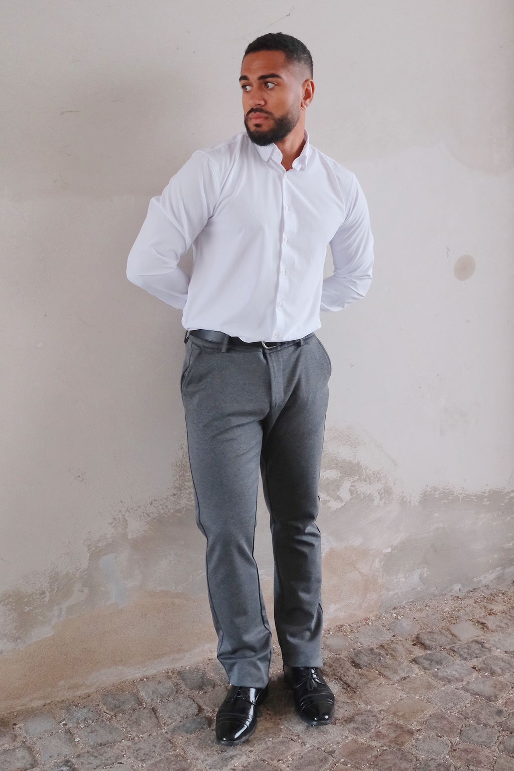 Performance Pants Wide - Melange Grey