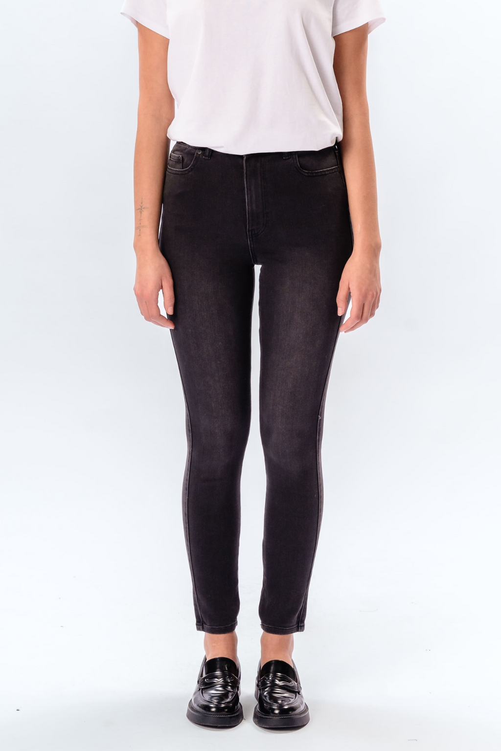 De Originale Performance Skinny Jeans - Washed Black Denim
