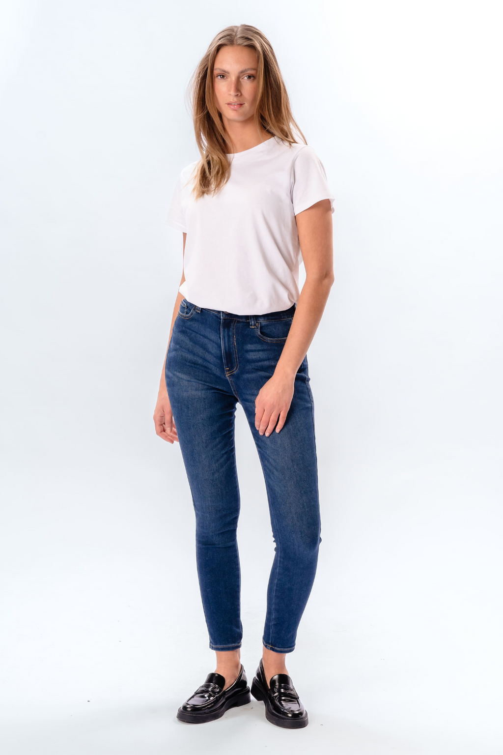 De Originale Performance Skinny Jeans - Medium Blue Denim