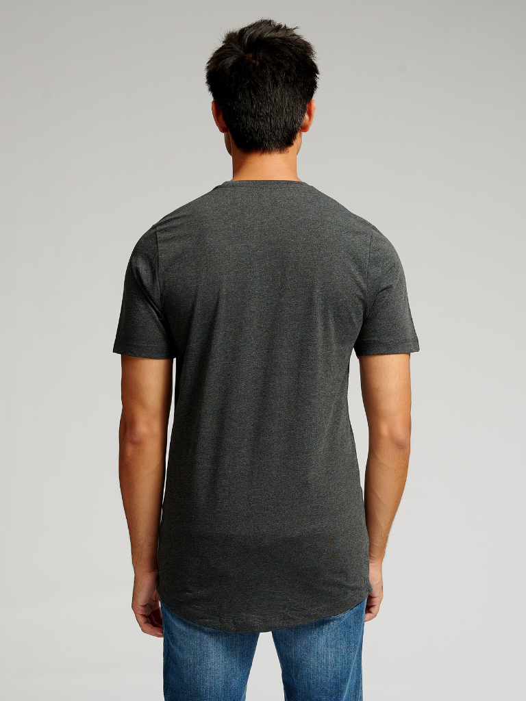Long T-shirt - Mørkegrå