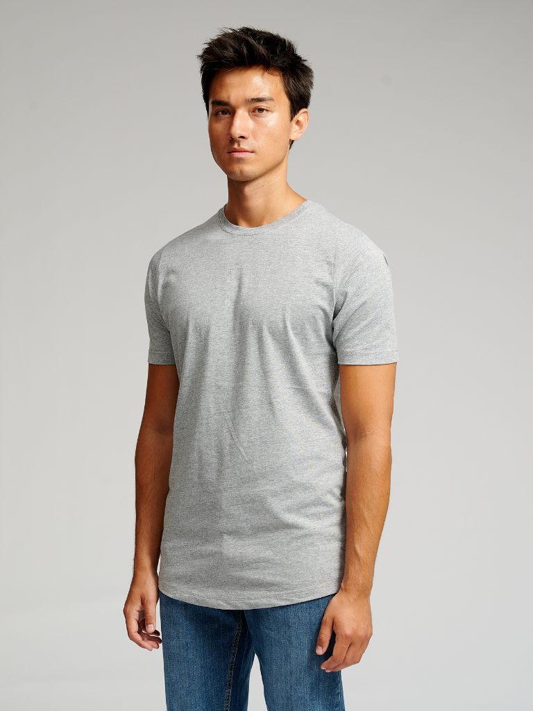 Long T-shirt - Oxford Grå