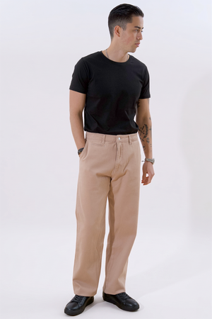 Straight Cotton Chino - Beige