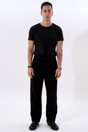 Straight Cotton Chino - Sort
