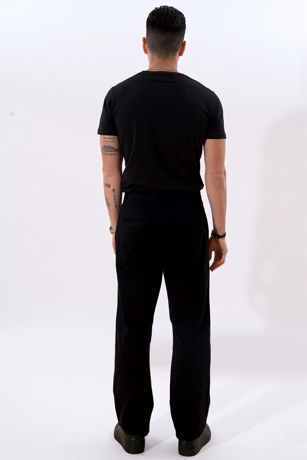 Straight Cotton Chino - Sort