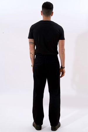 Straight Cotton Chino - Sort