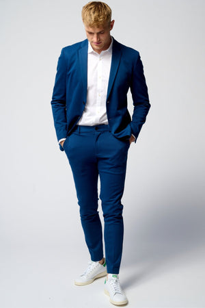 Det Originale Performance Jakkesæt (Blå) + Slips