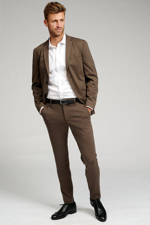 Det Originale Performance Jakkesæt - Mørkebrun (V.I.P) (Visma Logbuy)