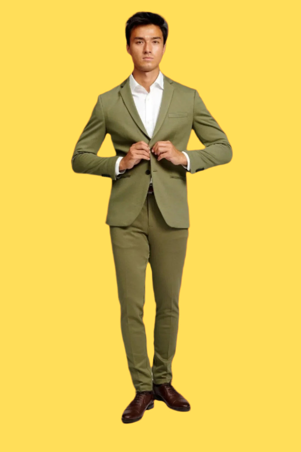 Det Originale Performance Jakkesæt - Oliven (V.I.P)